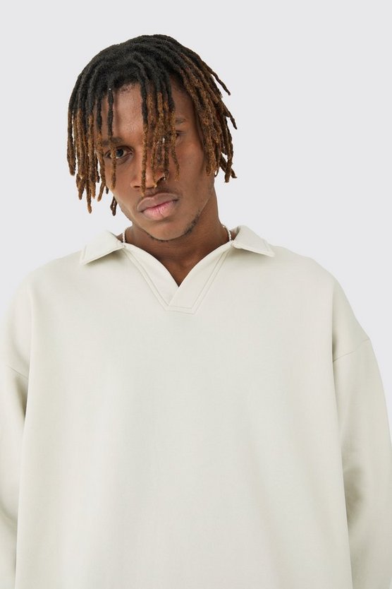 Tall Oversize Rugby-Poloshirt