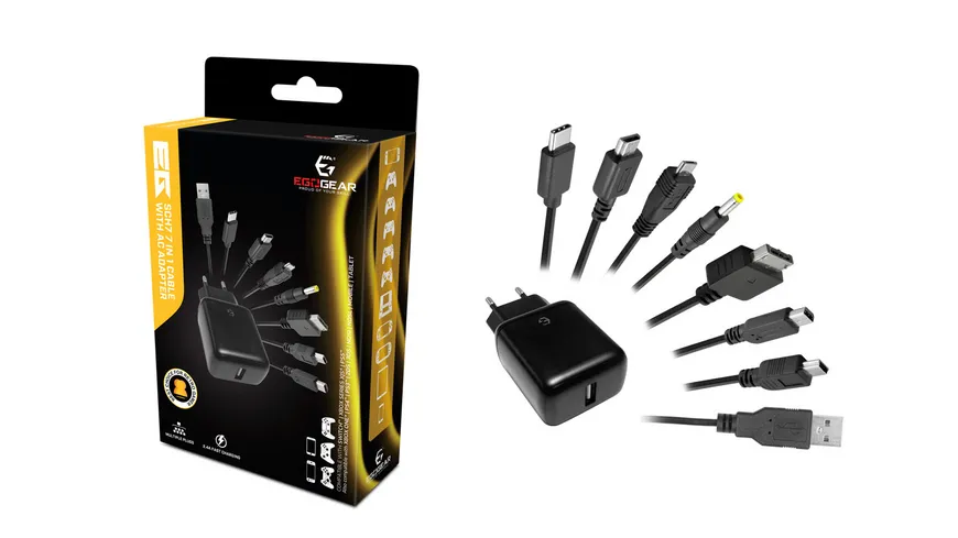 EG 7in1 Kabel mit Euro USB Ladegerät (UNI)