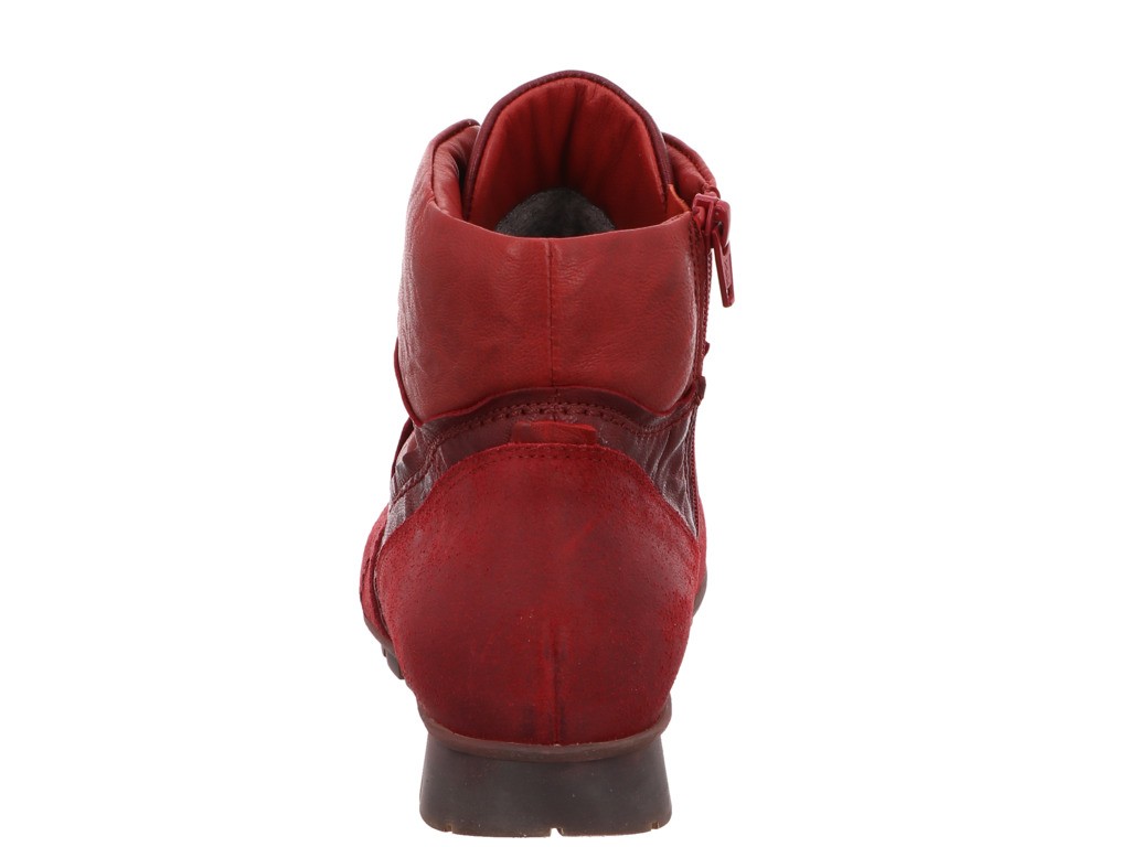 THINK Schnür-Stiefeletten rot MENSCHA