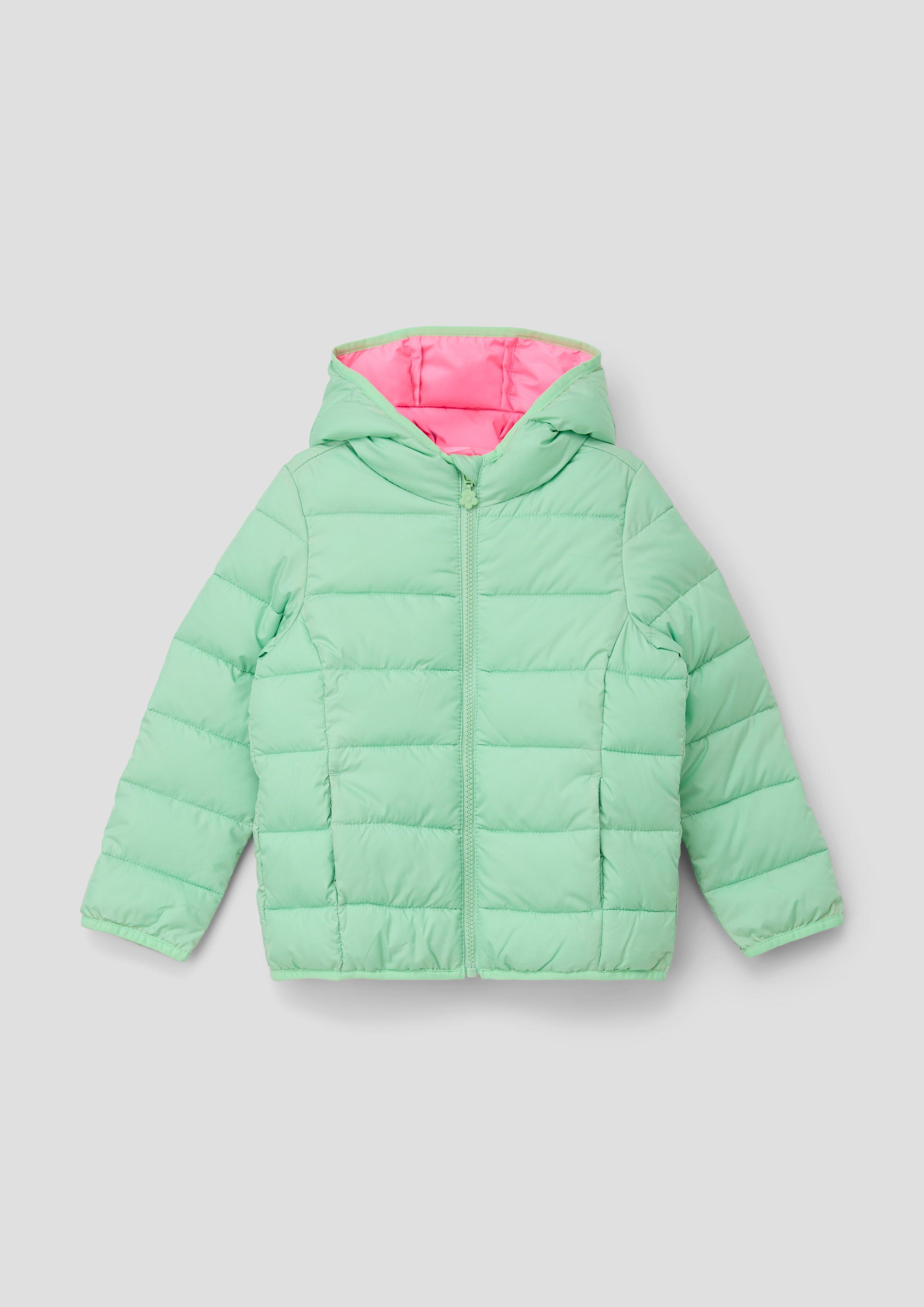 Steppjacke mit dekorativem Reflektor-Detail  2140034-7300