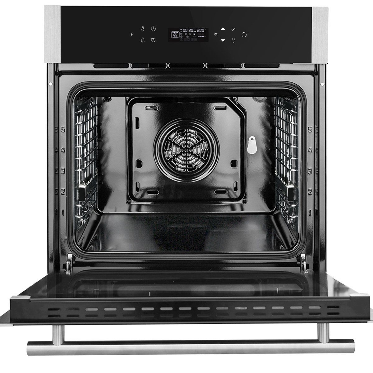 KKT KOLBE Einbaubackofen Backofen Elektroherd EB8313HC, DampfClean, 60cm / Edelstahl / 70 l / 2,8kW / Heißluft / Grill-/Brat-System / WIFI