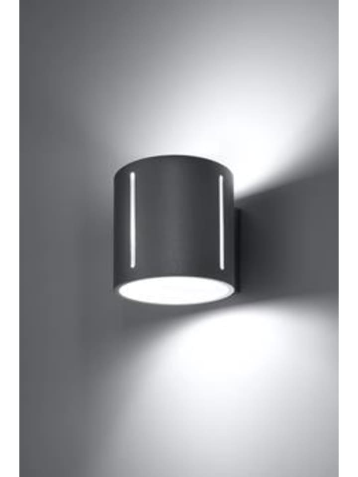 Nice Lamps  Wandleuchte VULCO Grau Ø 10cm (B)12cm (H)10cm günstig kaufen onesize