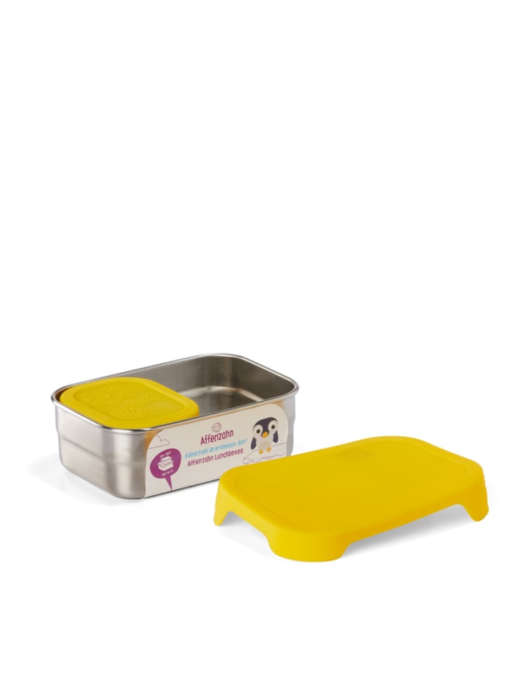 Affenzahn Affenzahn Edelstahl Brotdosen-Set gelb Tiger günstig kaufen onesize