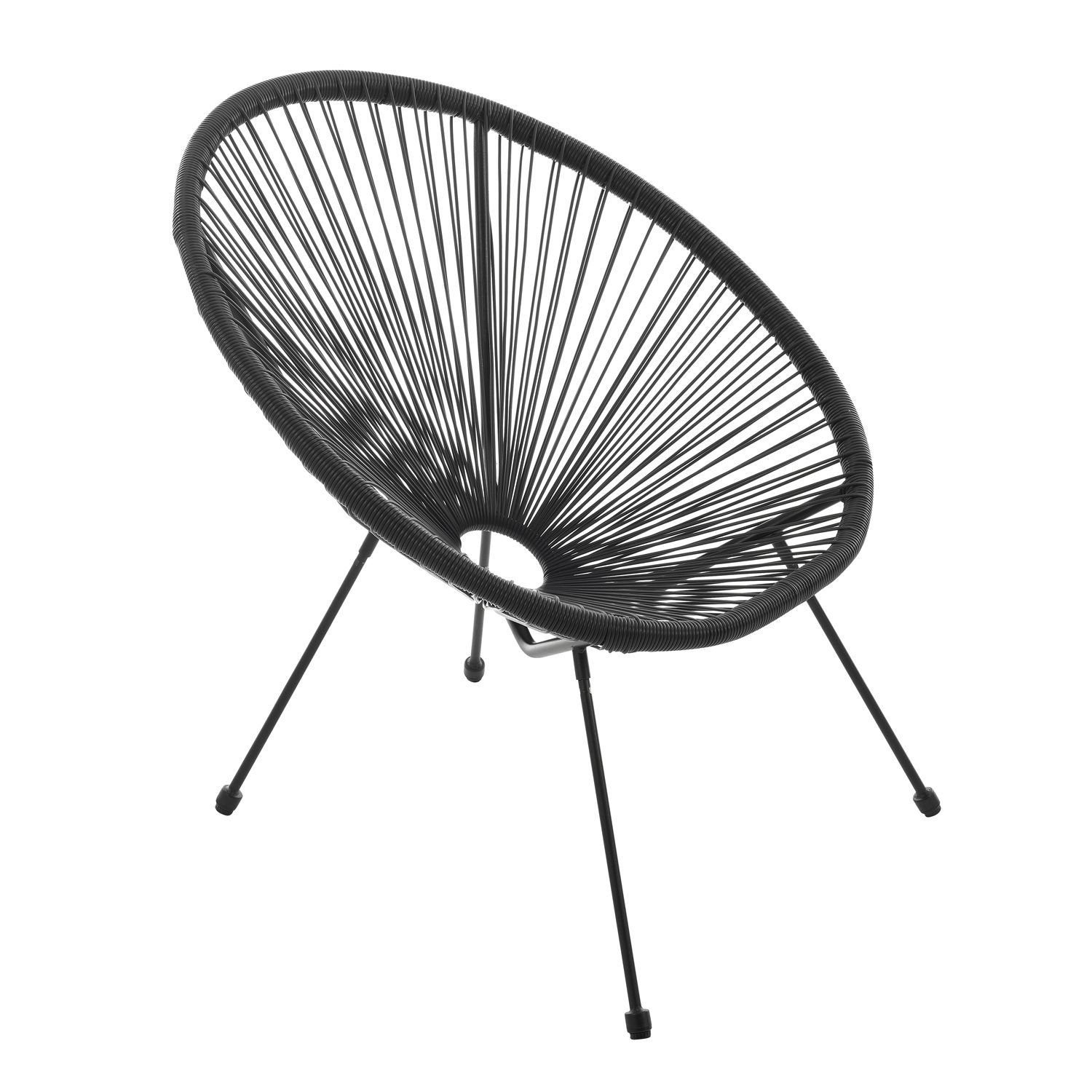 Juskys Balkonset Ostana, (3-tlg), 2 Sessel plus Tisch, witterungsbeständig, stabil
