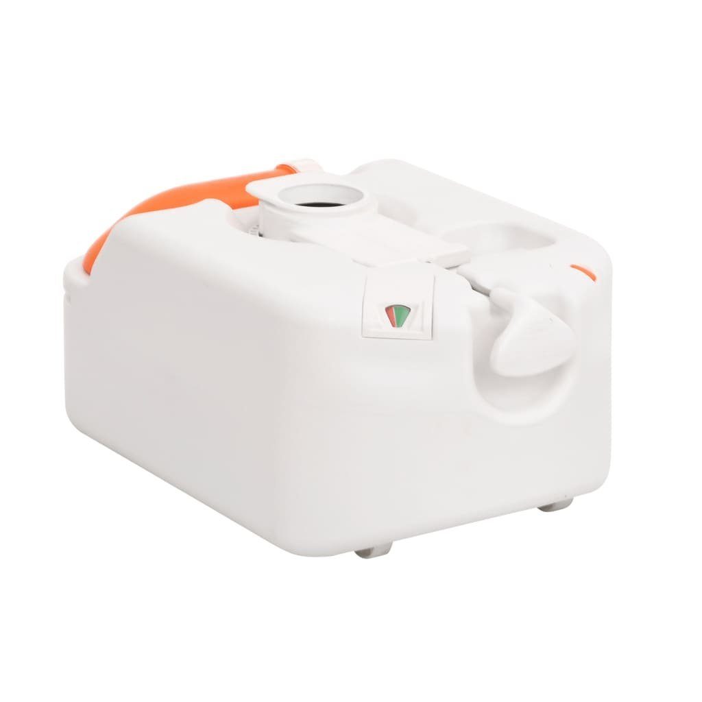 vidaXL Campingtoilette Camping-Einbautoilette Weiß 24 17 L HDPE PP
