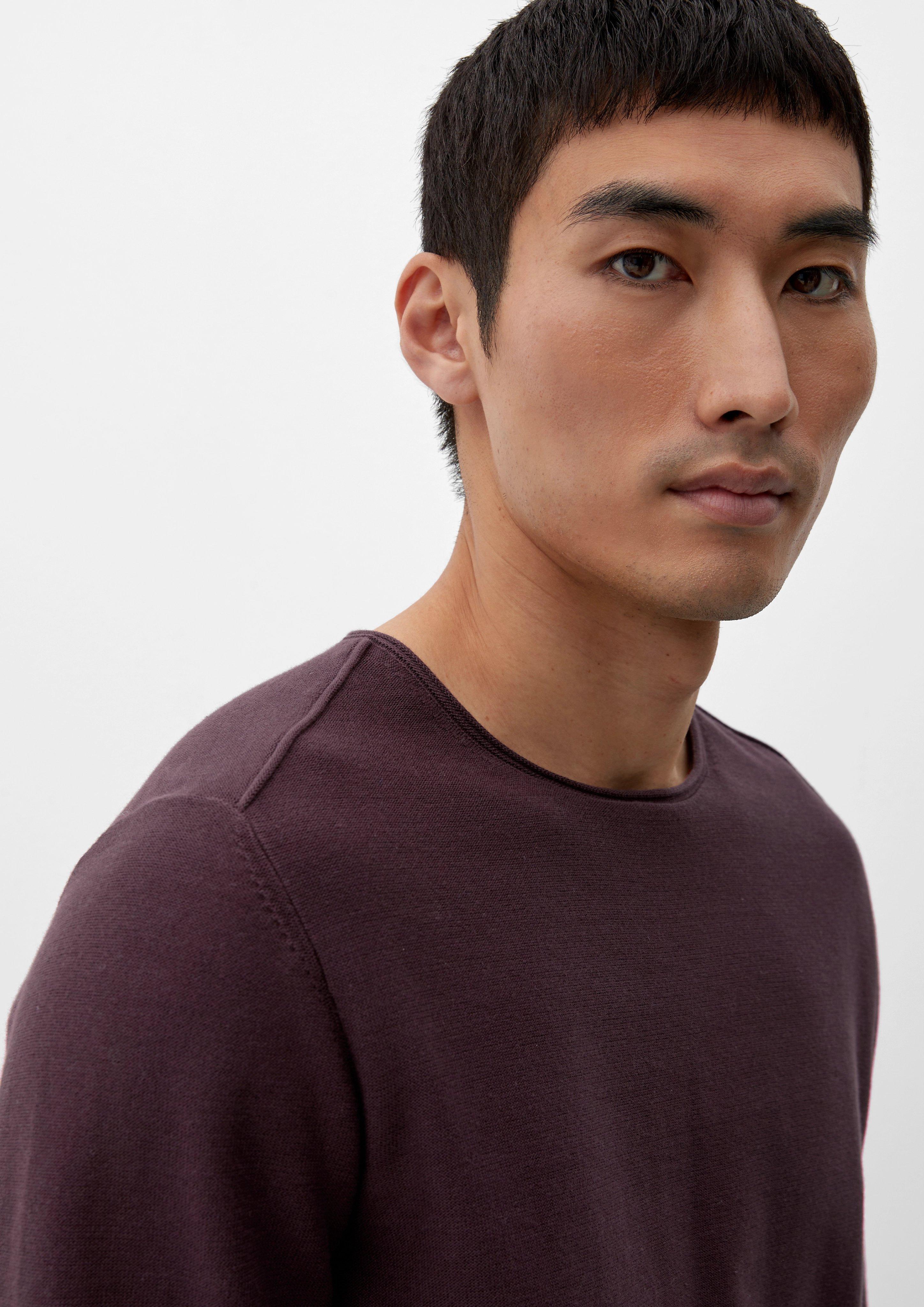 Pullover mit Rollsaumblende  2124525-4991