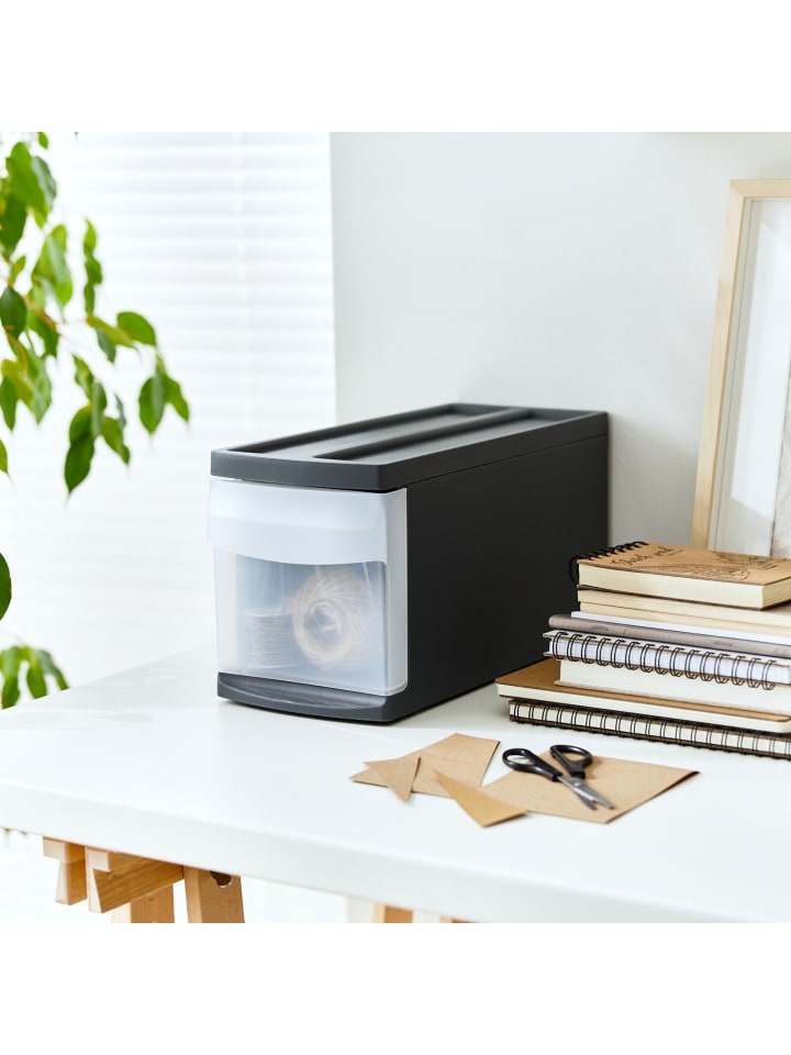Rotho Systemix Schubladenbox mit 7l Schub, Kunststoff (PP) in Anthrazit günstig kaufen onesize