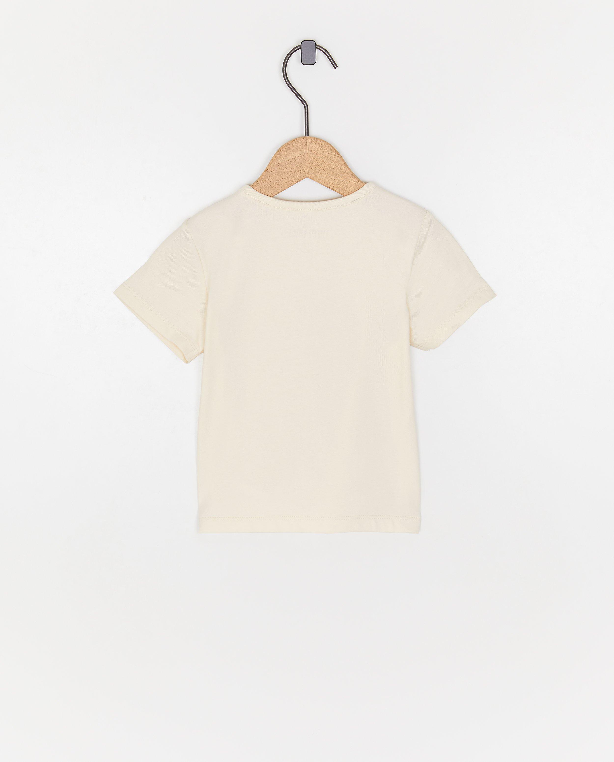 Cuddles and Smiles T-shirt med tryck vit