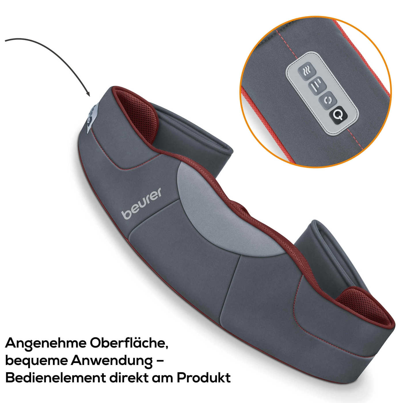 Beurer 3D Shiatsu-Massagegerät MG 151-Vielseitig einsetzbares Massagerät mit 3D Massageköpfen für ein reales Massageerlebnis