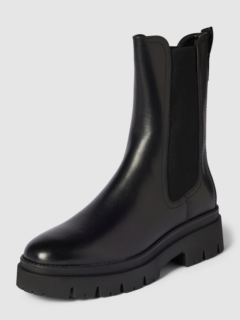 Chelsea Boots mit profilierter Sohle Modell 'Chelsea Essential' in schwarz