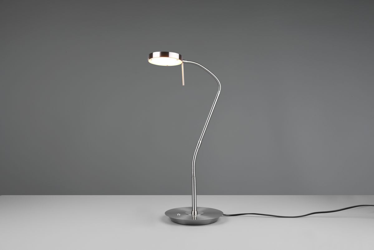 TRIO LED Tischleuchte Monza Nickel