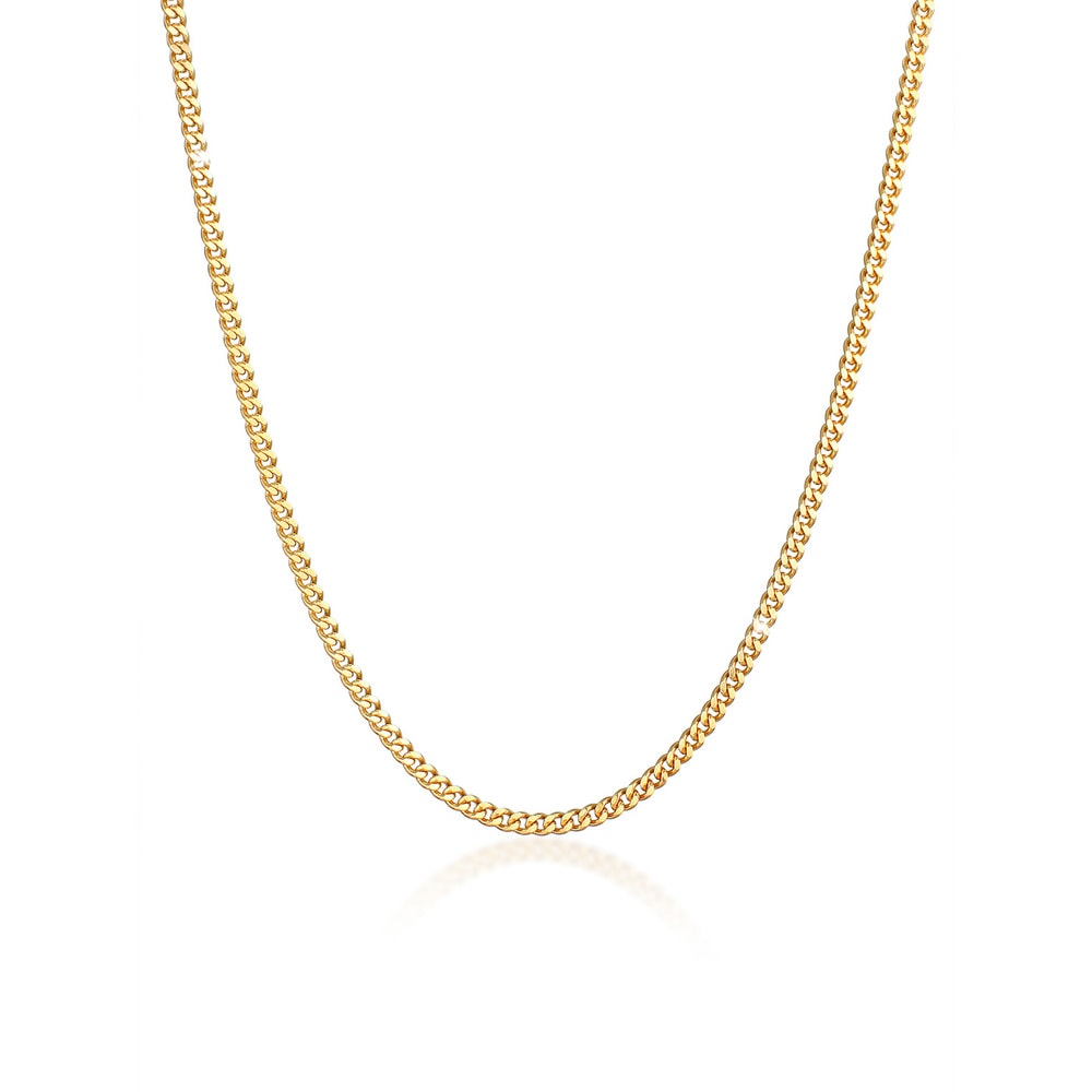 KUZZOI KUZZOI Collier Chaîne de Réservoirs Basic Minimal Massif Collier Homme - (925/100 collier