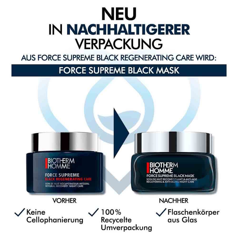 Biotherm Homme Force Supreme Black Mask - Nachtcreme