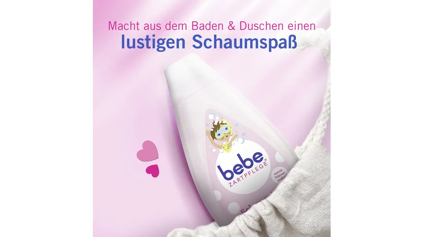 bebe ZARTPFLEGE Schaumbad und Dusche Sanfte Reinigung für zarte Haut 500 ml