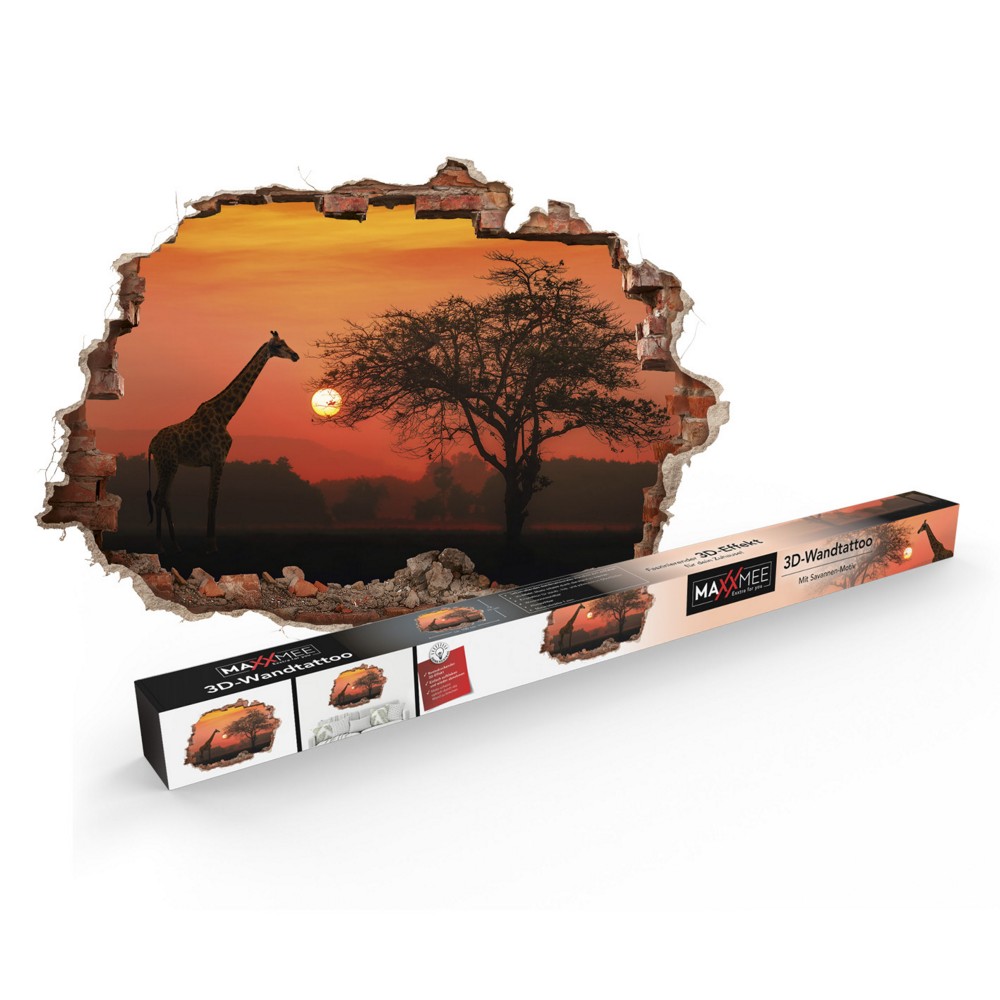 MAXXMEE 3D-Wandtattoo - Savanne