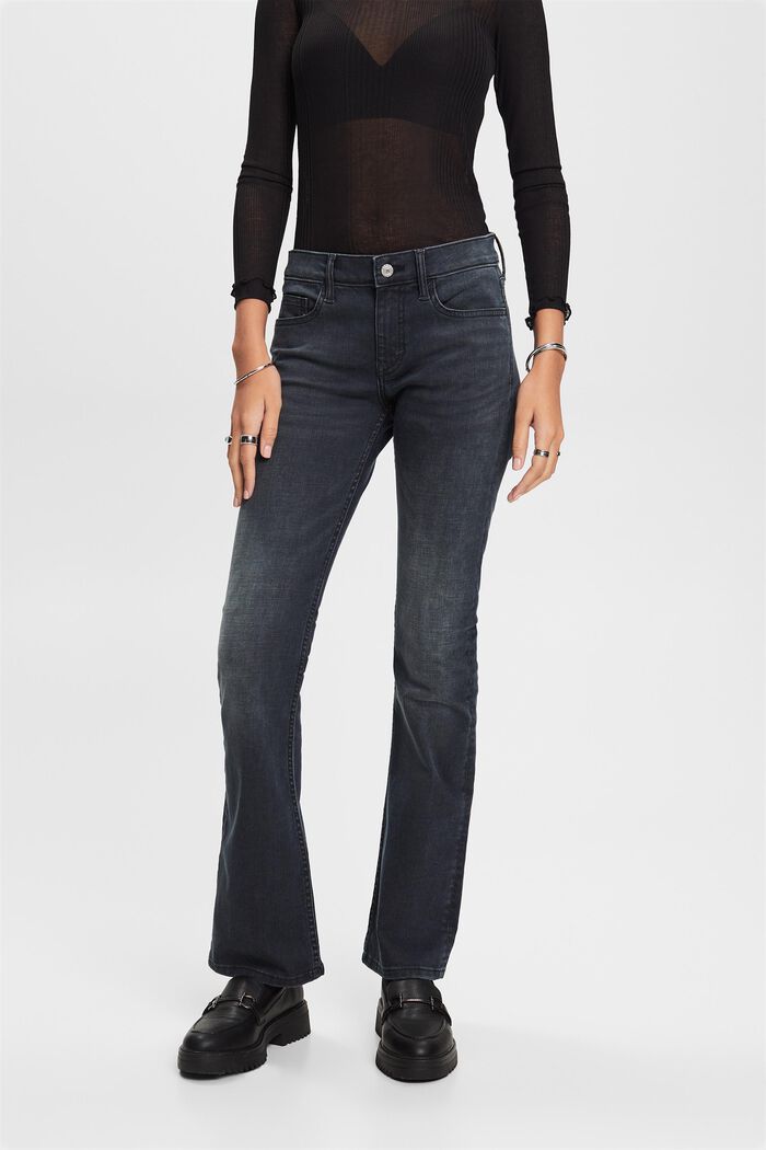 Bootcut-Jeans mit mittelhohem Bund
