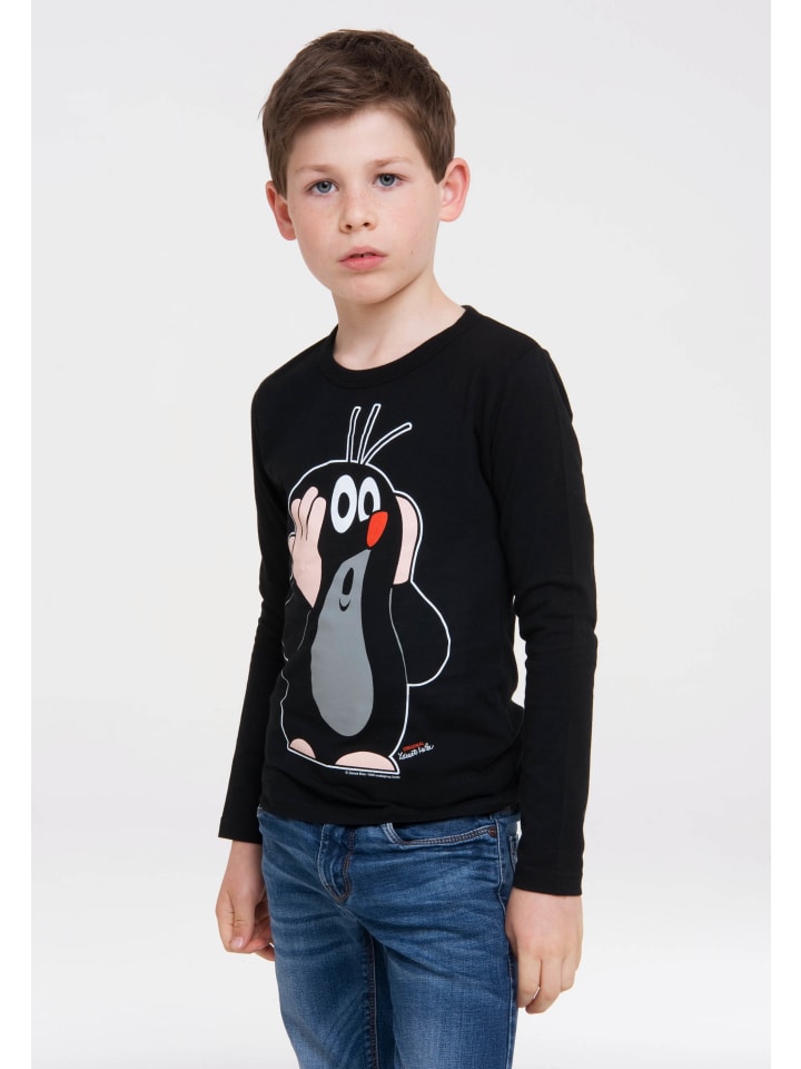 Logoshirt T-Shirt Der kleine Maulwurf in schwarz günstig kaufen
