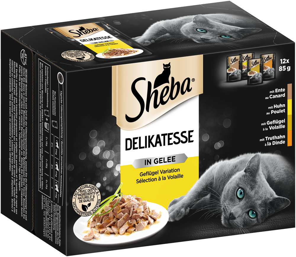 Sheba Nassfutter Sheba Delikatesse in Gelee 12x85g