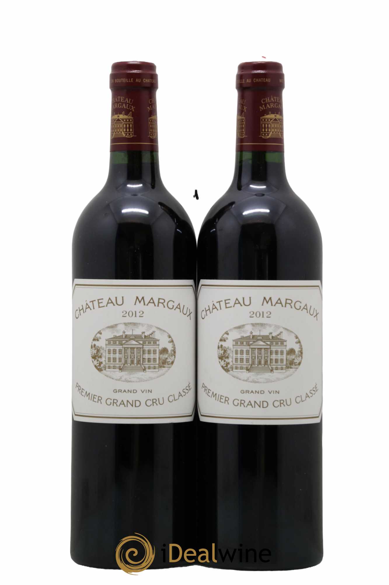 Château Margaux 1er Grand Cru Classé  2012 - Lot de 2 Bouteilles
