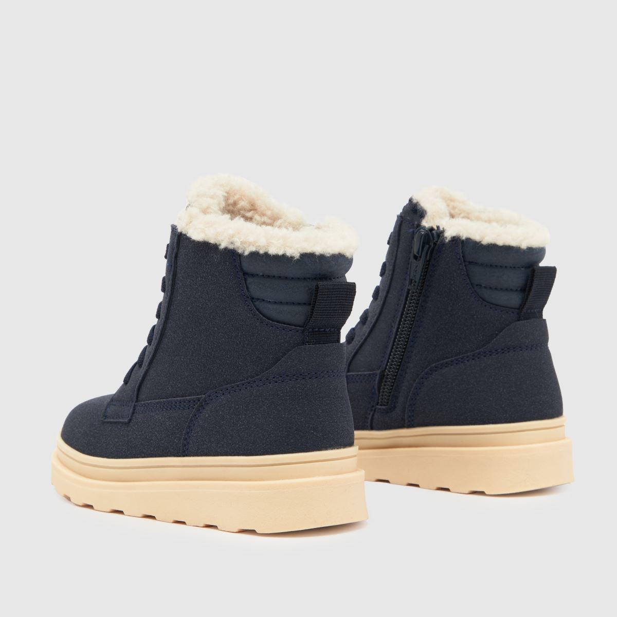 Schuh marinblå kreativa spetsstövlar för pojkar, småbarn