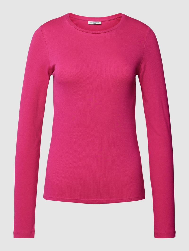 Longsleeve mit Rundhalsausschnitt in pink