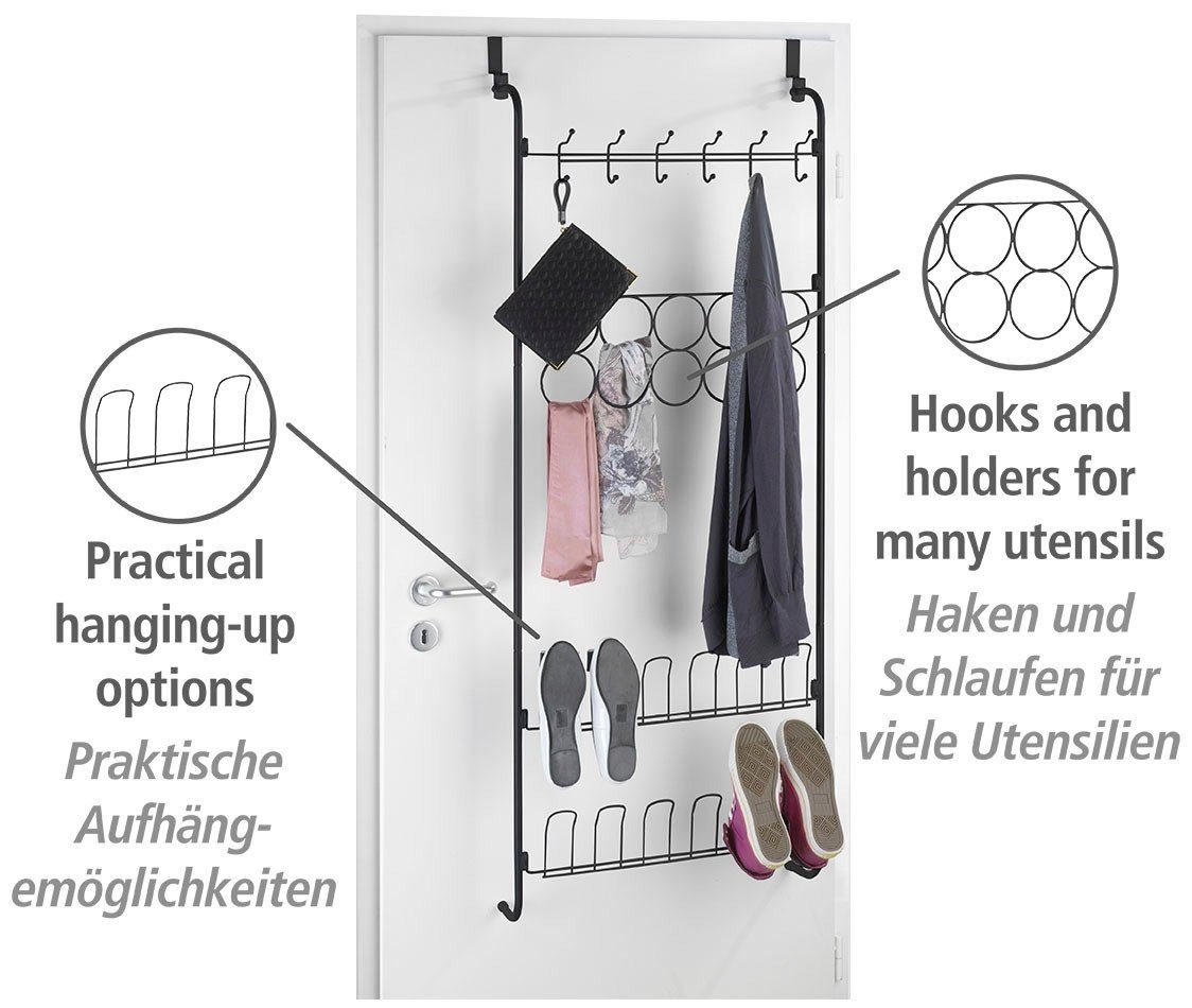 WENKO Türregal Organizer, für Tücher, Schuhe, Jacken