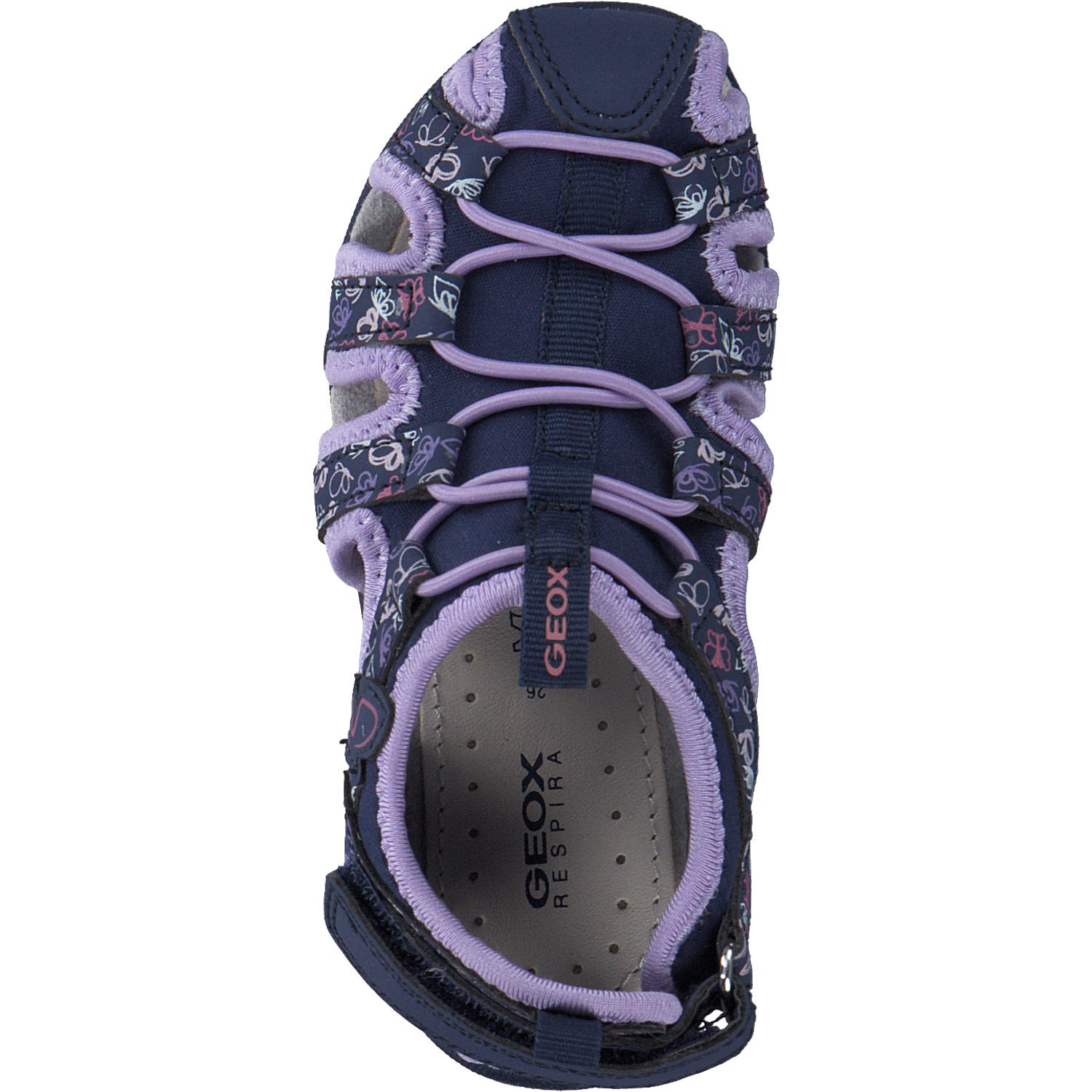 Geox J35GRA, Sandalen (Kinder), Kinder, NAVY/DK LILAC