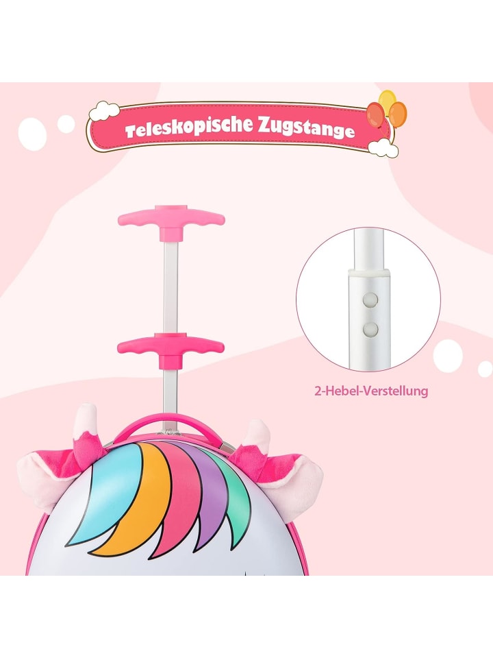 COSTWAY Trolley in Rosa günstig kaufen onesize