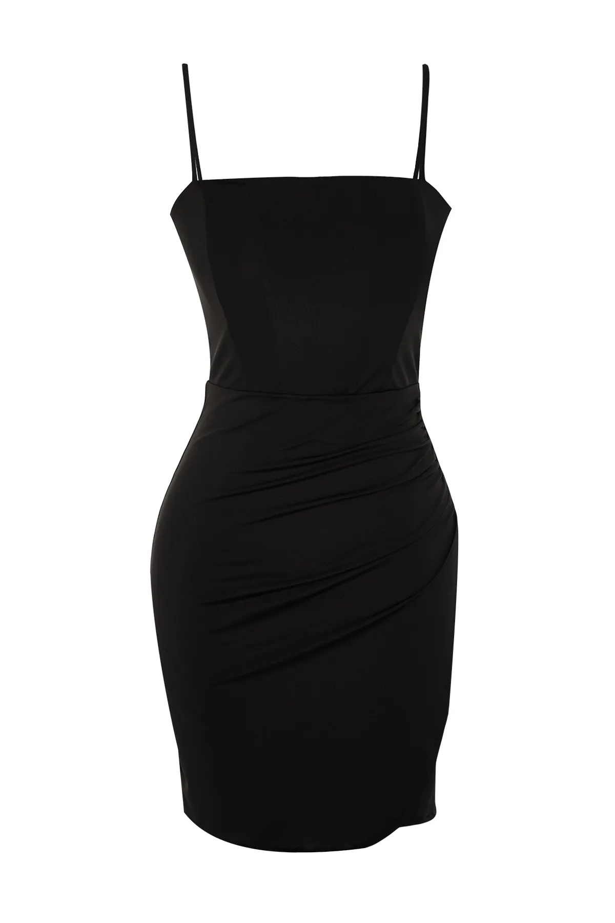 Trendyol Collection  Elegantes Abendkleid mit figurbetontem Strickkorsett-Detail TPRSS23EL00104