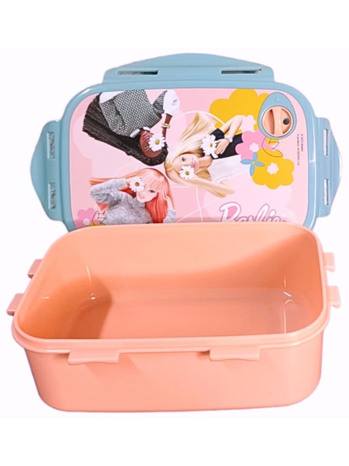 Barbie 2er Set: Brotdose   Alu-Trinkflasche Barbie in Bunt günstig kaufen 5,5
