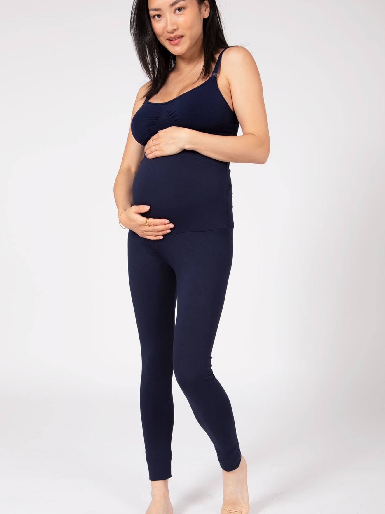 Envie de Fraise Nachhaltige Umstands-Leggings mit hoher Taille ENVIE DE FRAISE - schwarz