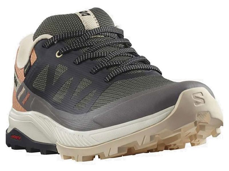 Salomon Outrise GTX Magnet/Black/Coral Damen Wanderschuhe
