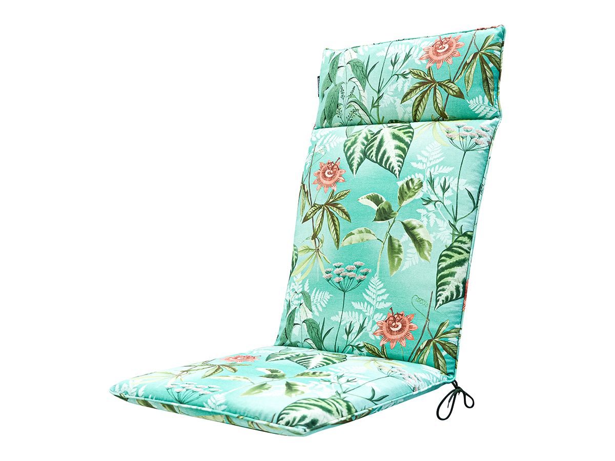 Madison Mauel Pastellblau 120 x 50 Gartenstuhlkissen mit hoher Rückenlehne