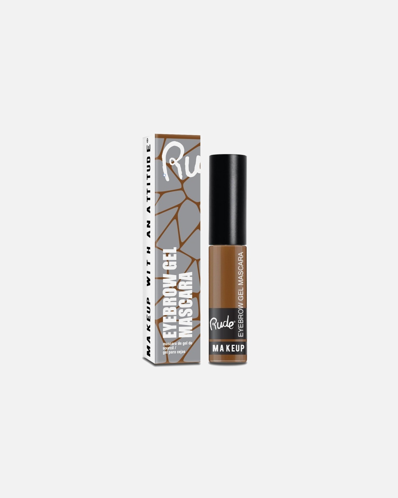 Rude Cosmetics RUDE gélová maskara na obočie - prírodná hnedá