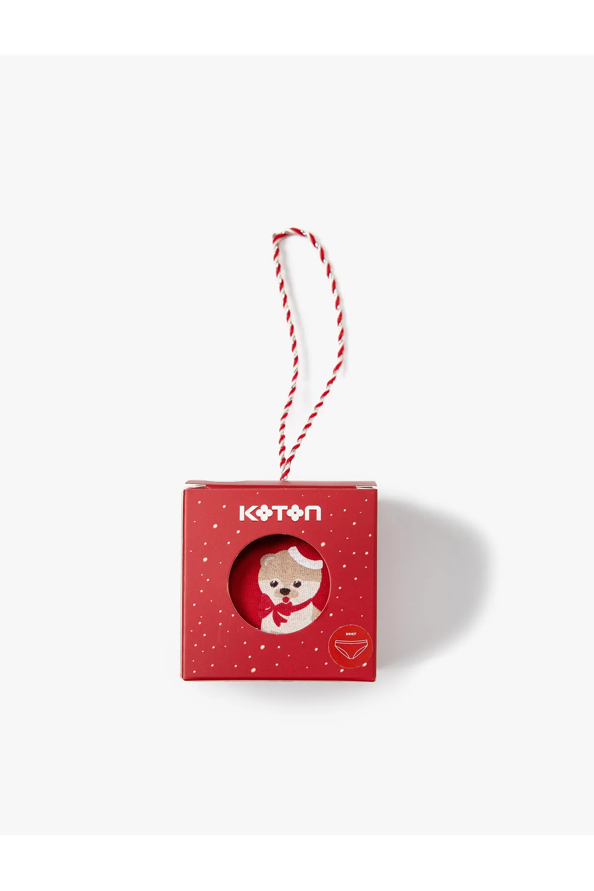 Koton  Baumwollhöschen, Basic-Slip mit Weihnachtsmotiv, bedruckt