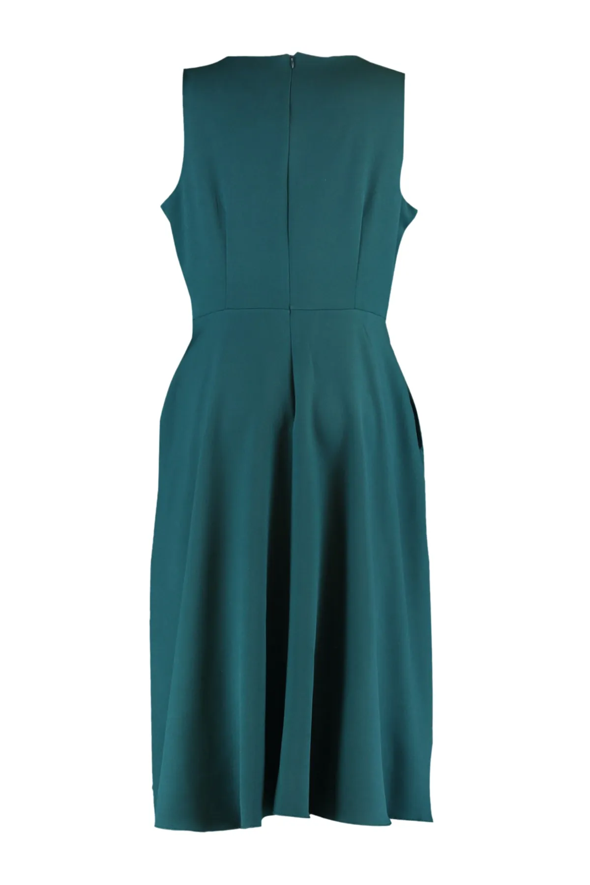 Trendyol Curve  Petrolblaues A-Linien-Kleid mit gewebten Taschen und Details TBBSS22EL1598