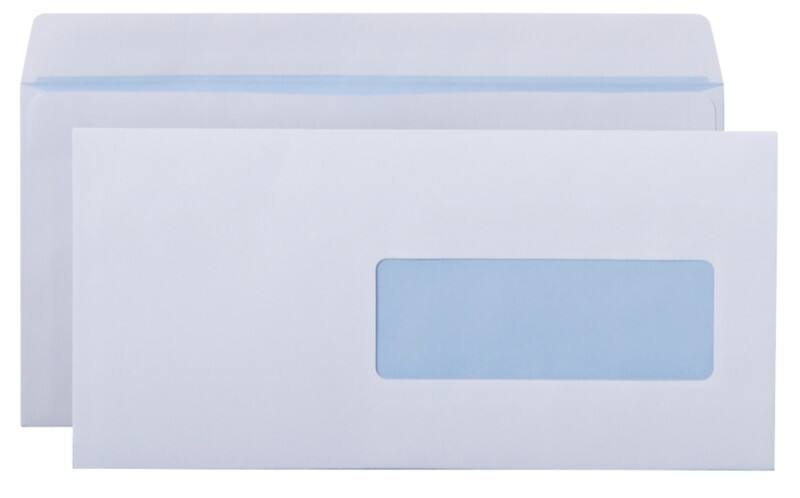 Viking Briefumschläge Mit Fenster C6/5 229 (B) x 114 (H) mm Selbstklebend Weiß 80 g/m² 500 Stück