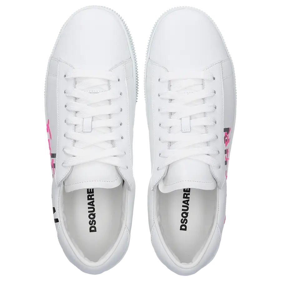 Dsquared2 - Sneaker low ICON CASSETTA Kalbsleder - weiß