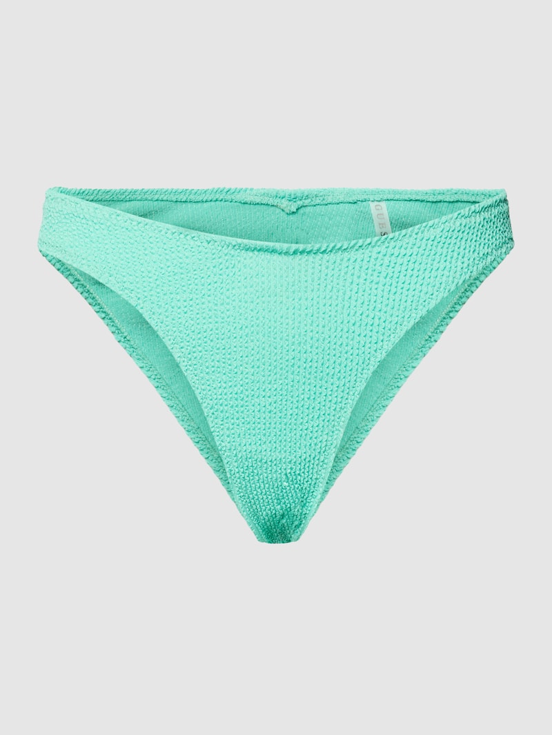 Bikini-Slip mit Label-Detail Modell 'BRAZILIAN' in türkis