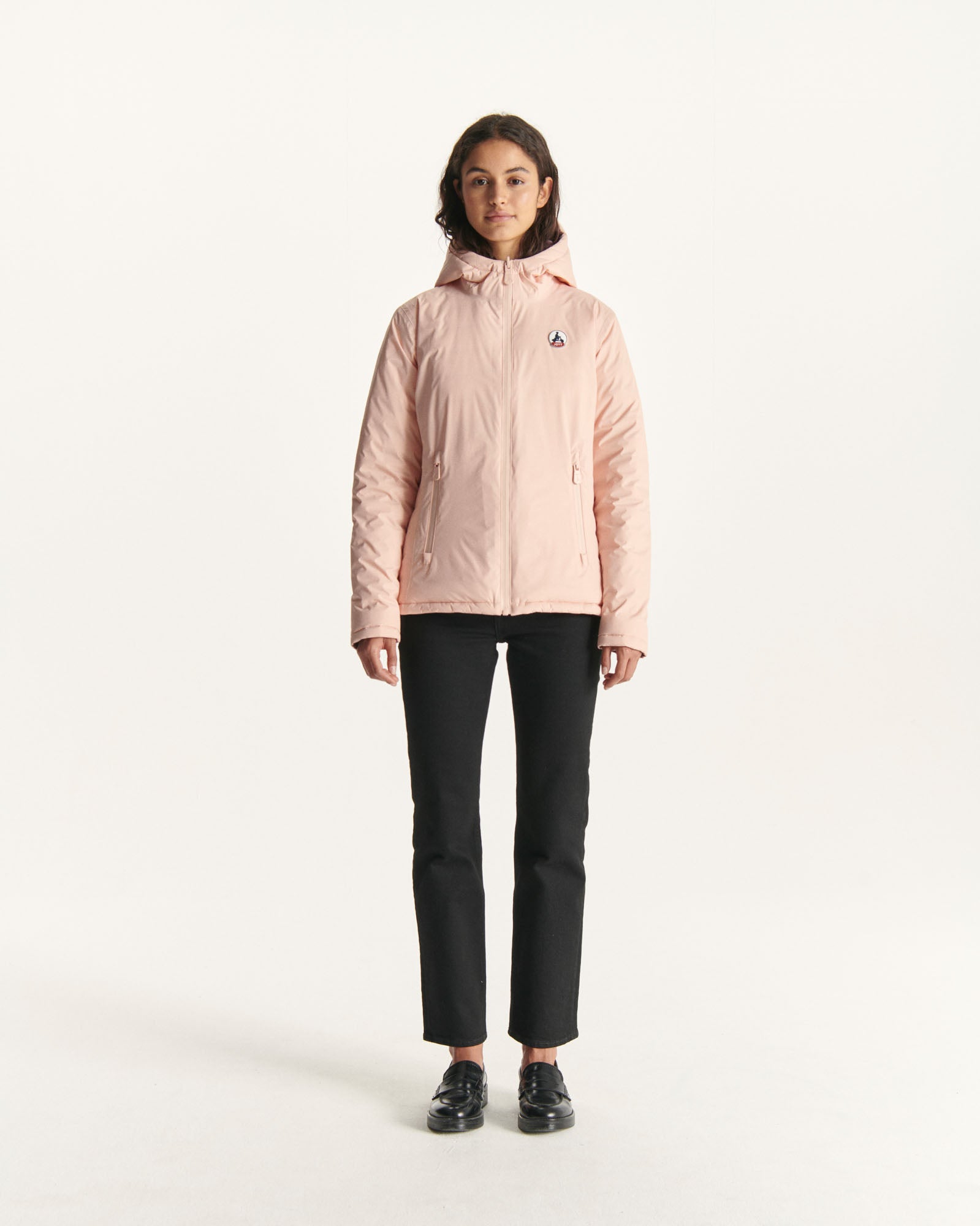 Doudoune réversible Rose pale/Aubergine Vienne