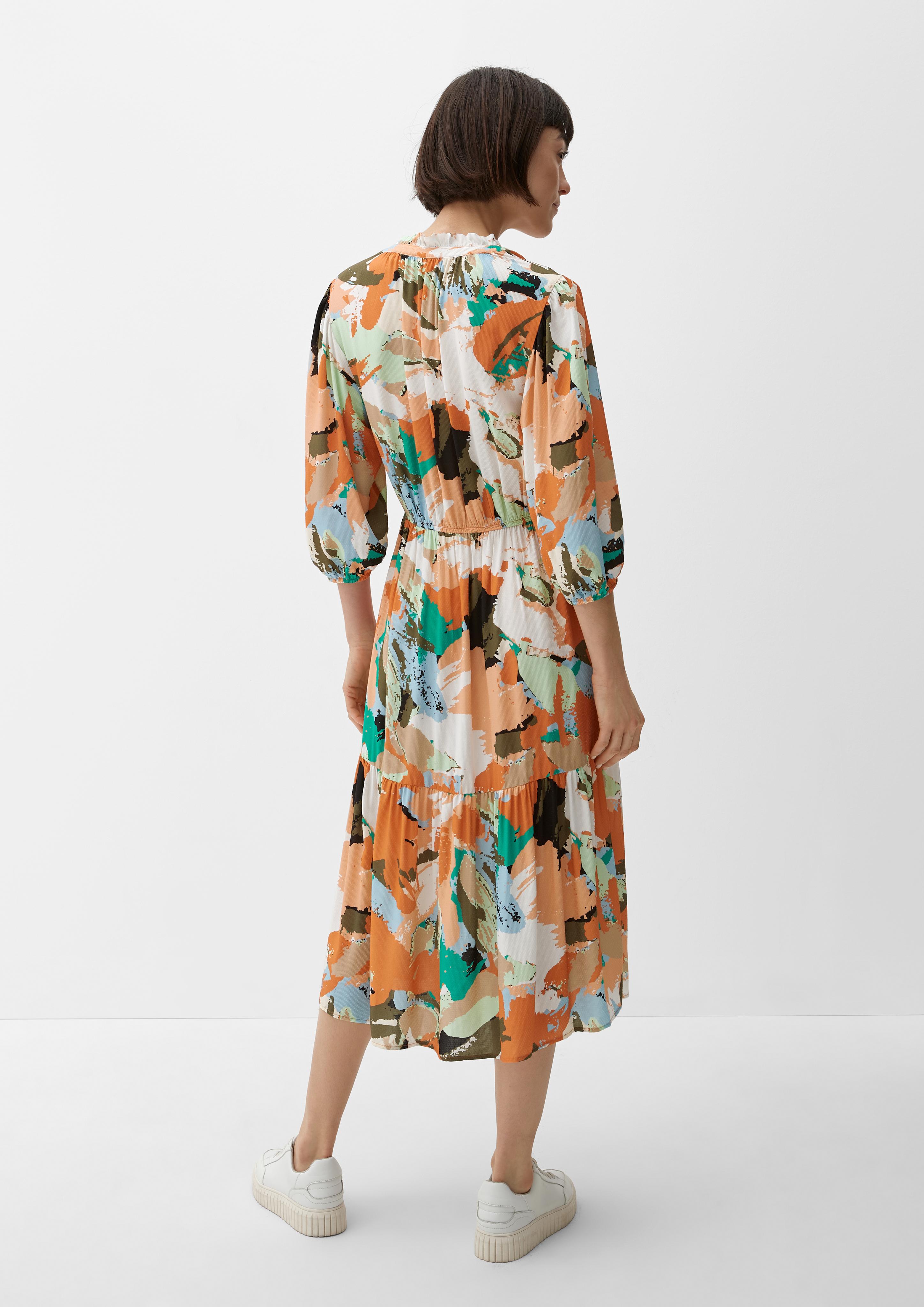 Stufenkleid mit Allover-Print  2132454-27B2