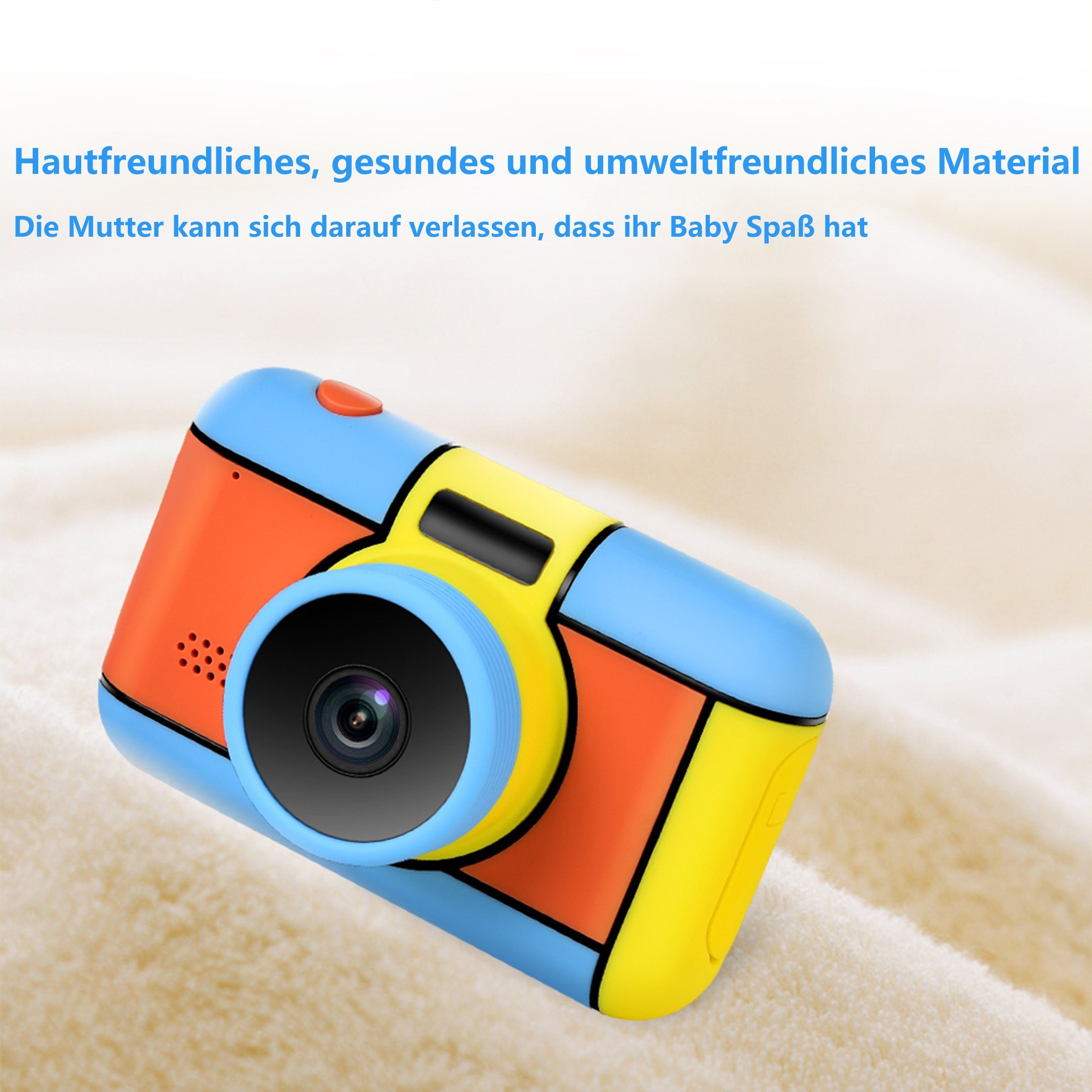 Kind Ja Kameras für Kinder, Spielzeugkamera,2,4 Zoll, Spielzeug, 32 Megapixel Kinderkamera (Wiederaufladbare Front- und Rückkamera für Ihre Kinder)