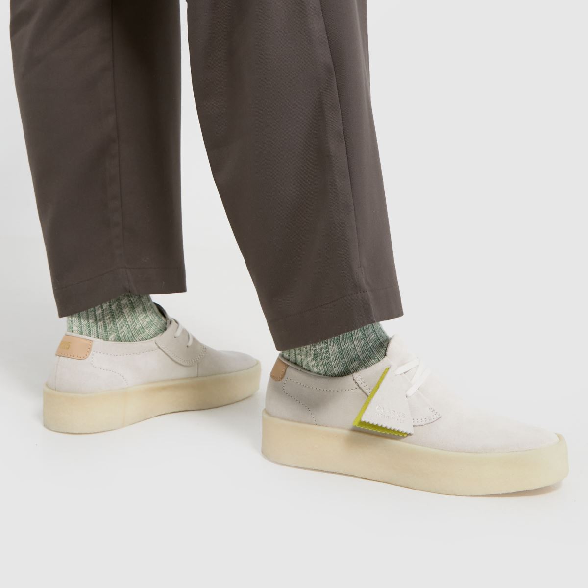 Clarks Originals – Ashcott – Naturfärgade skor med cupsole