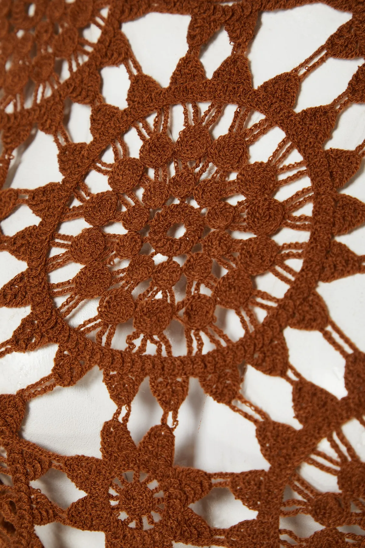 Trendyol Collection  Braune Strick-Häkelbluse TBESS20BZ0572