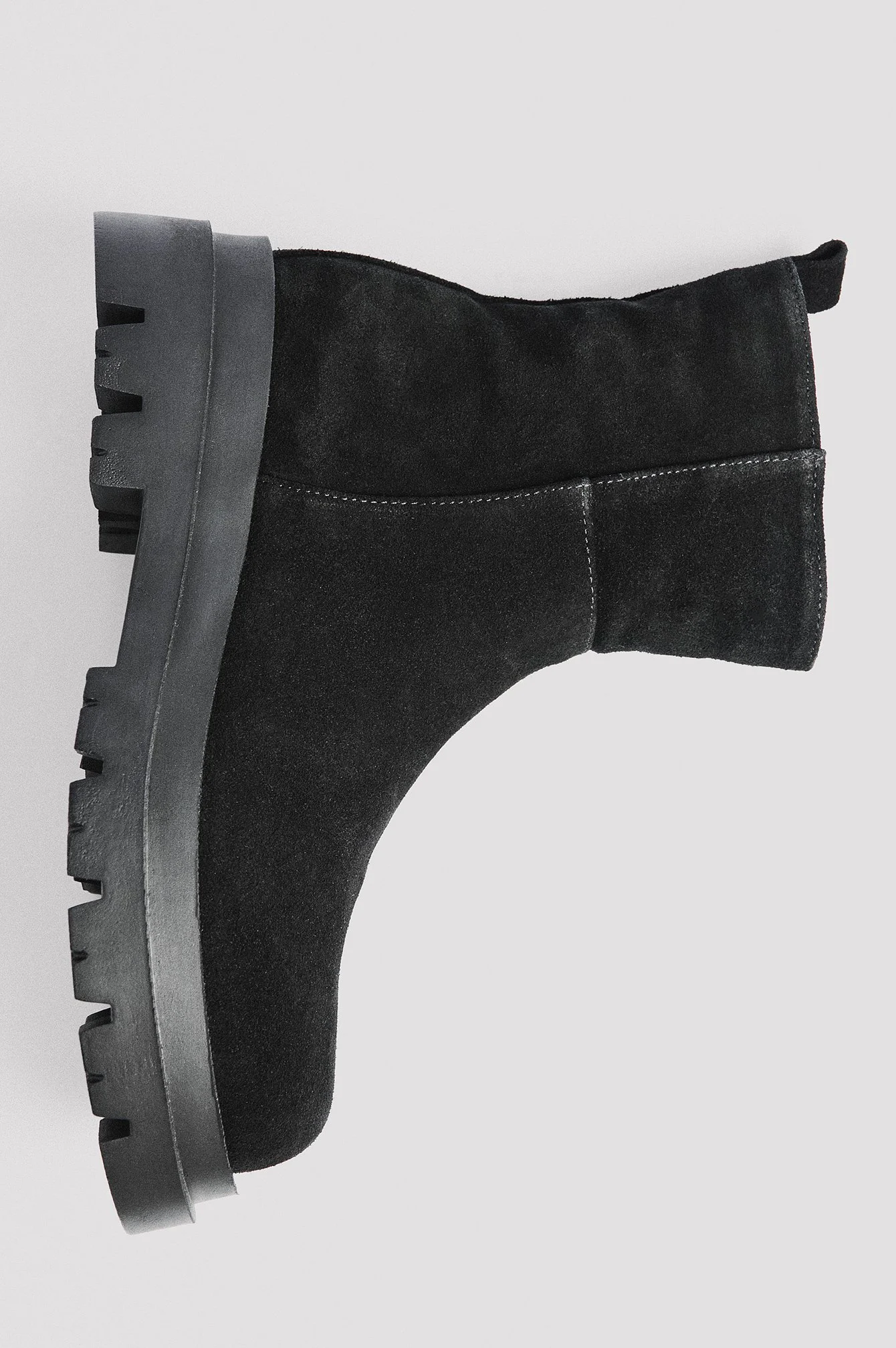 Wildlederstiefeletten mit Teddyfutter
