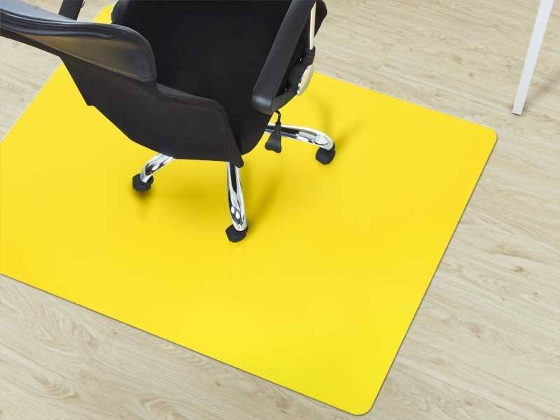 Bodenschutzmatte Floordirekt Pro Hartböden Gelb Polypropylen 750 x 1200 mm