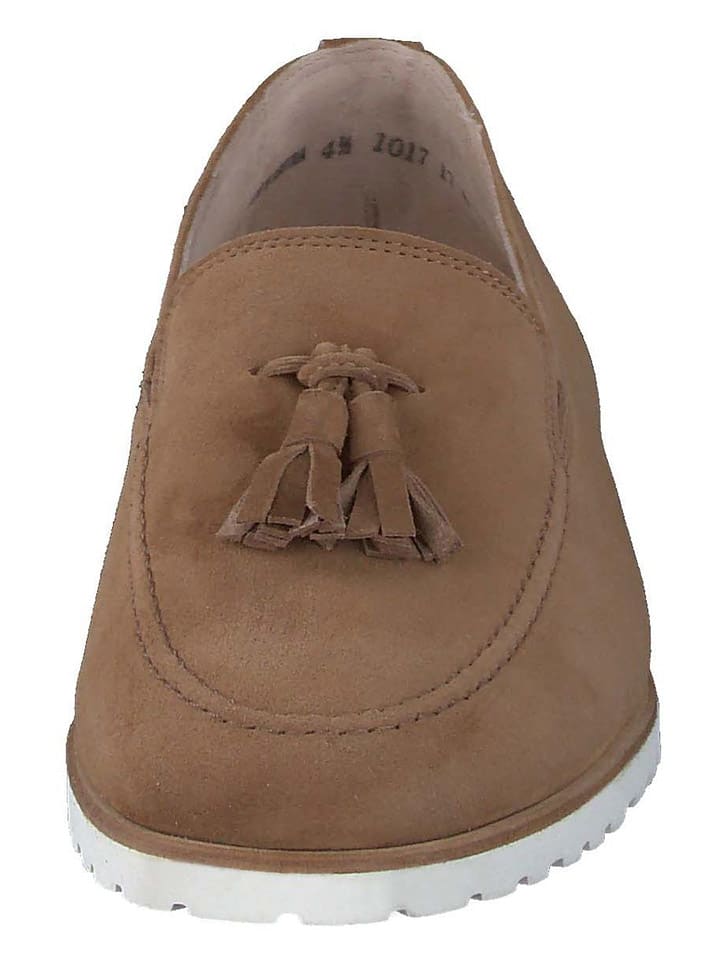 Paul Green Leder-Slipper  in Hellbraun günstig kaufen