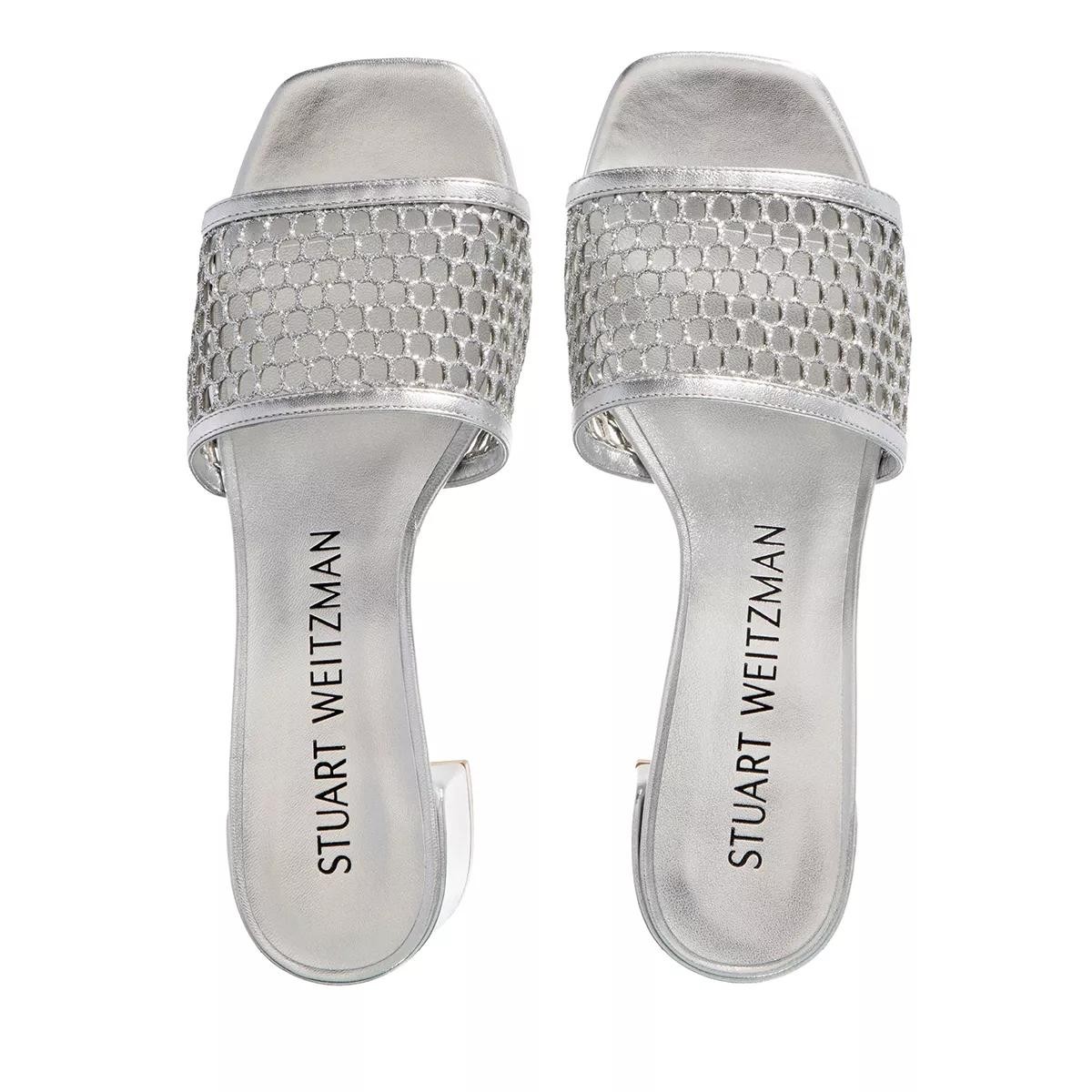 STUART WEITZMAN Pantoletten silber Slide