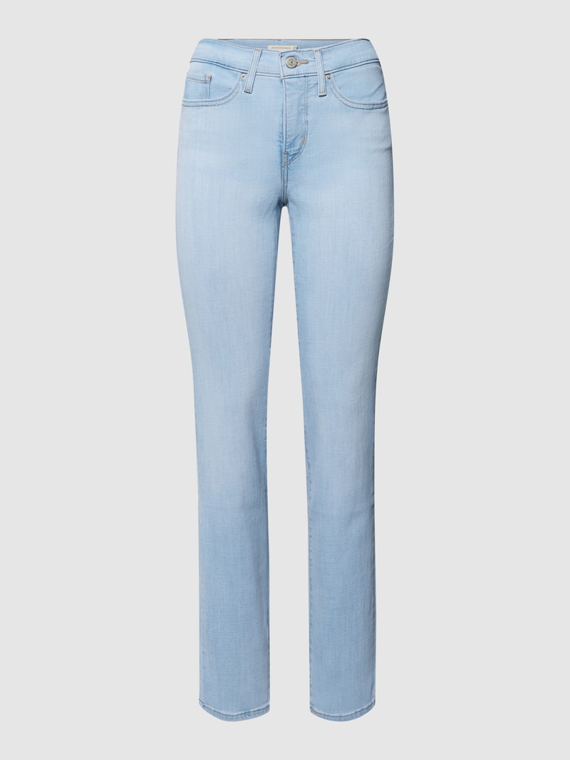 Jeans mit Label-Patch Modell 314™ SHAPING STRAIGHT in hellblau