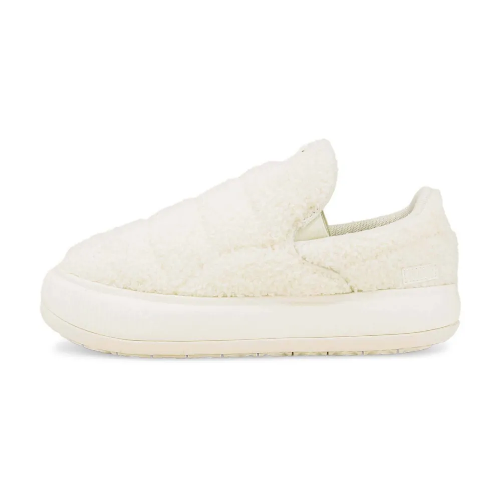 PUMA Suede Mayu Slip on Teddy 384887 02 / weiss